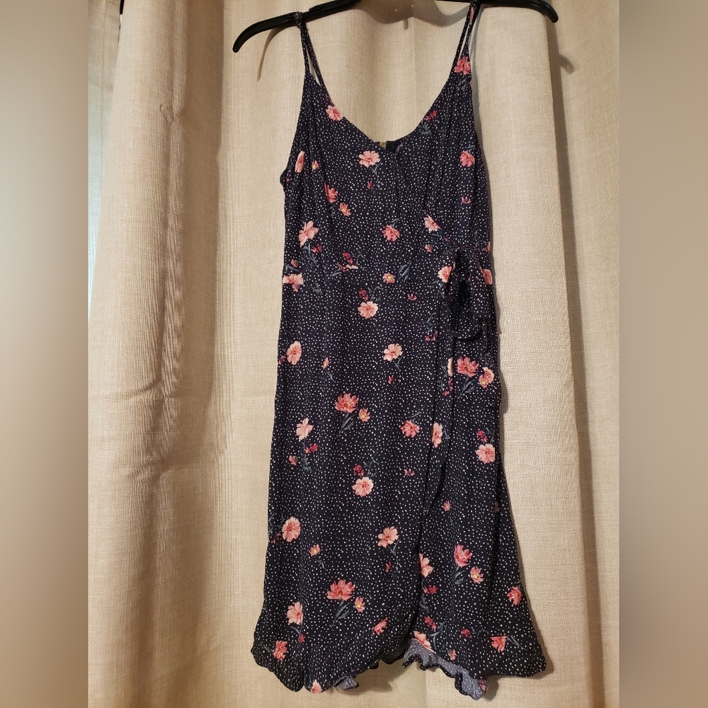 Floral black dress